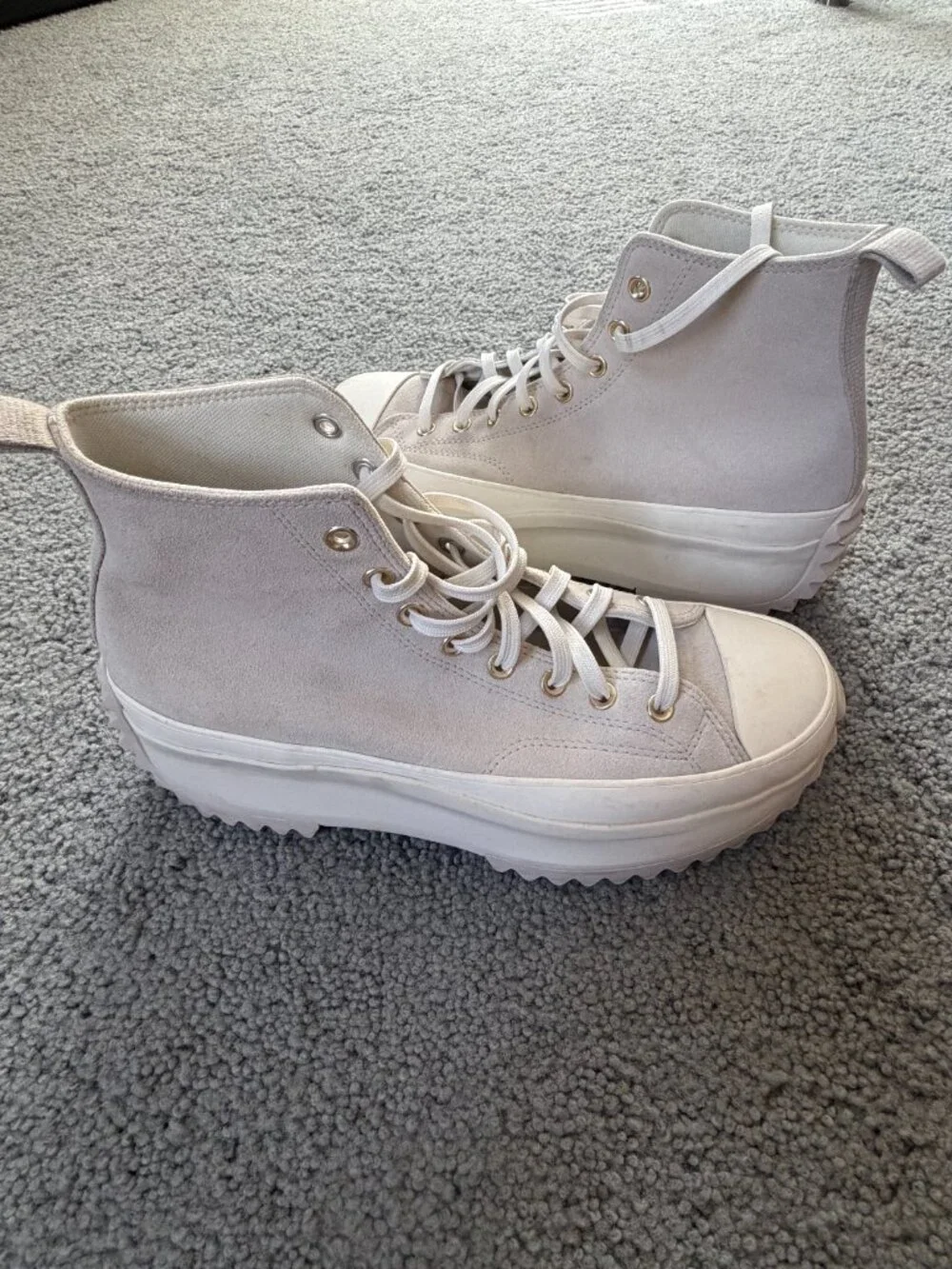 Converse Run Star Hike Platform in Earthy Neutrals - Men's Size 10.5 - Suede EUC - Picture 10 of 15